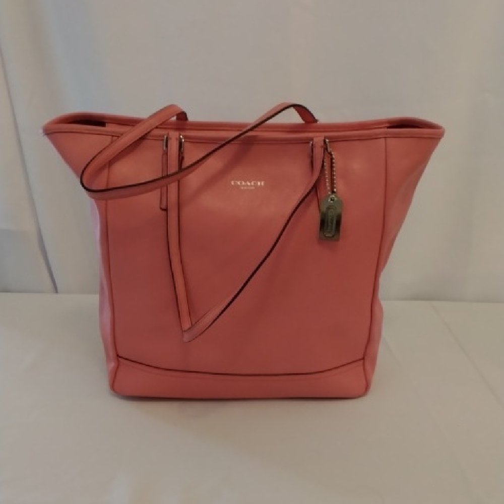 Coach Coral Leather Tote Bag
